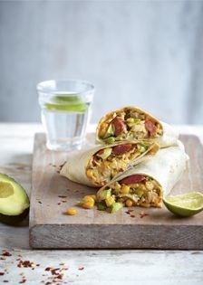 Loaded breakfast burritos