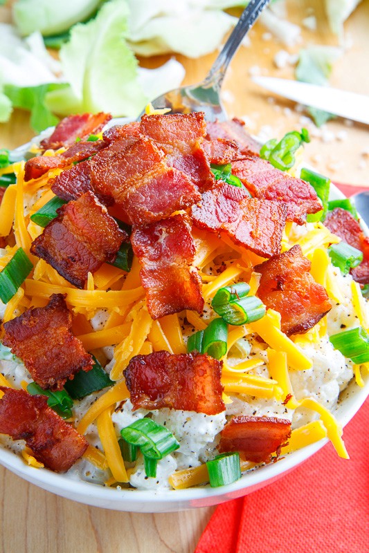 Loaded cauliflower salad