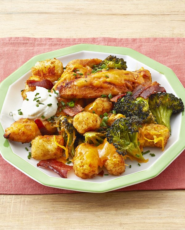 Loaded chicken and Tater Tots