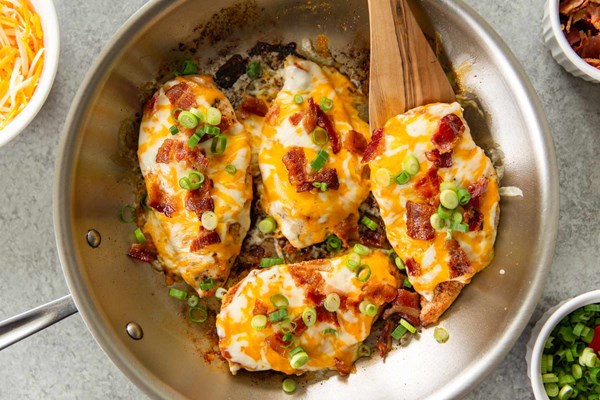Loaded chicken breasts