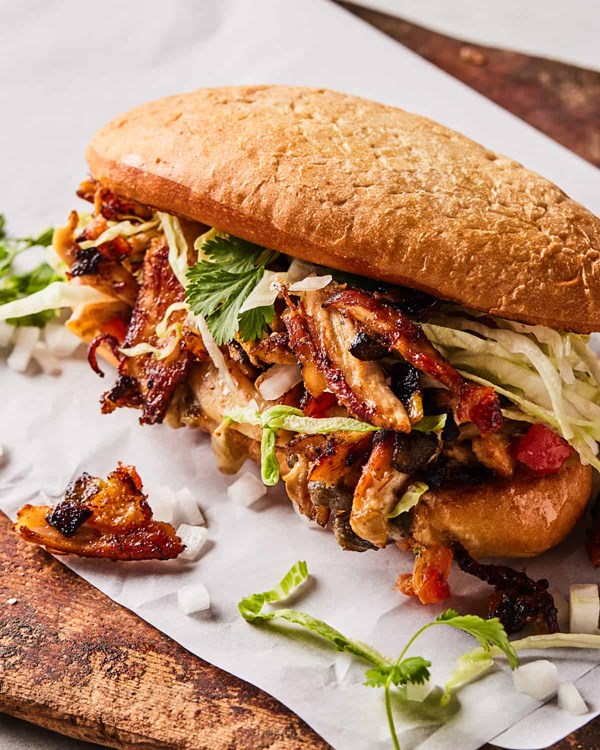 Loaded chicken torta