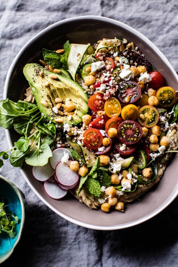 Loaded Greek quinoa salad