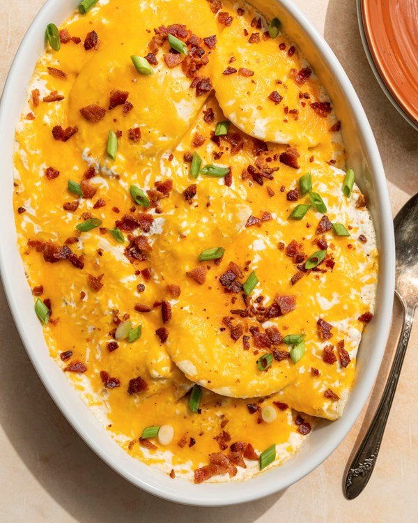 Loaded pierogi casserole