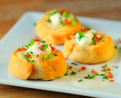Loaded potato pinwheels