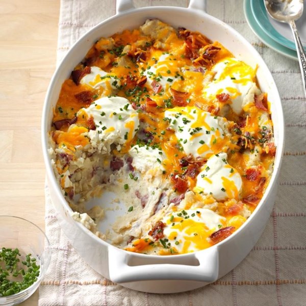 Loaded red potato casserole 
