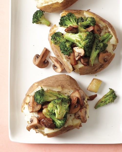 Loaded slow-cooker baked potatoes