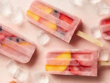 Loaded strawberry pops