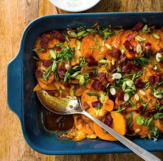 Loaded sweet potato casserole