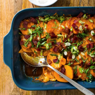 Loaded sweet potato casserole