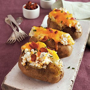 Loaded twice-baked potatoes