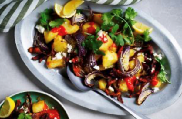 Loaded vegan roast potatoes