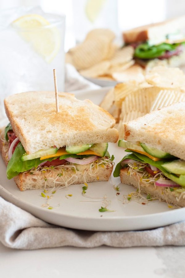 Loaded veggie sandwich