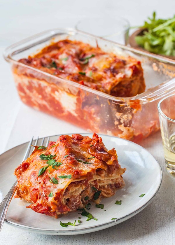Loaf pan lasagna