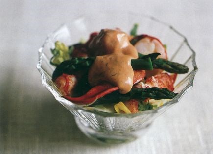 Lobster & asparagus cocktail