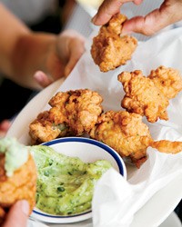 Lobster-and-corn fritters