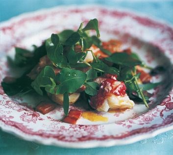 Lobster and Jersey Royal salad with bacon