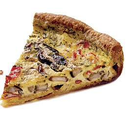 Lobster and mushroom quiche