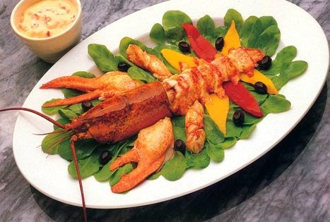 Lobster and rocket salad