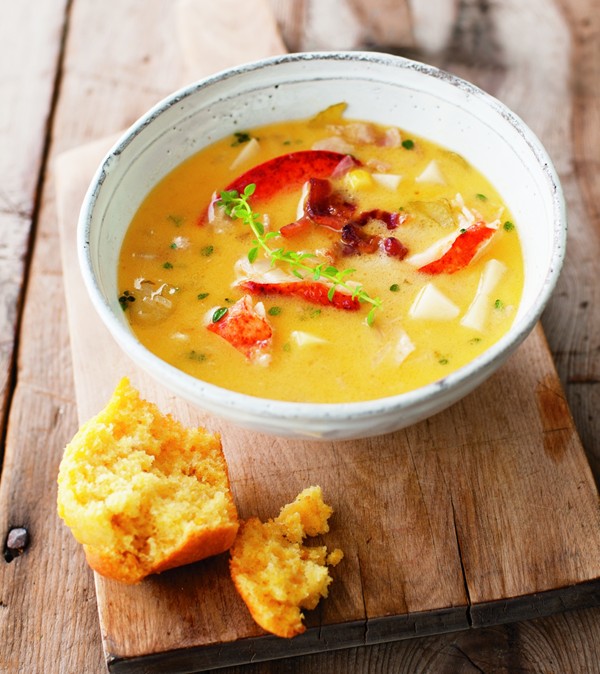 Lobster and sweet corn chowder