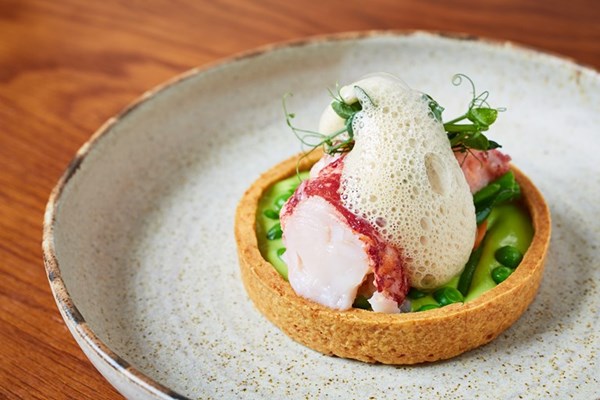  Lobster and vegetable tart