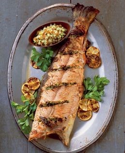 Lobster grilled with seafood butter