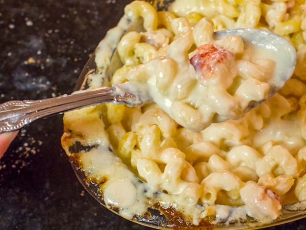 Lobster mac and cheese with aged Havarti