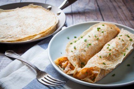 Lobster Newburg crepe