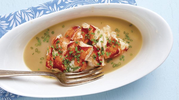Lobster poached in Gewürztraminer and pear nectar
