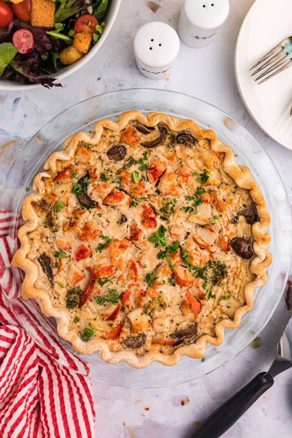 Lobster quiche