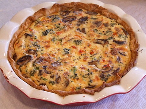 Lobster quiche