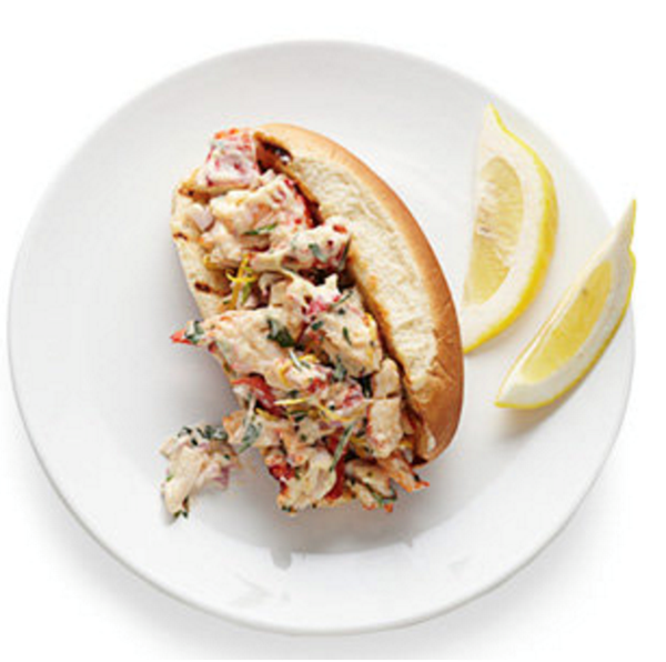 Lobster salad sandwich with tarragon mayonnaise