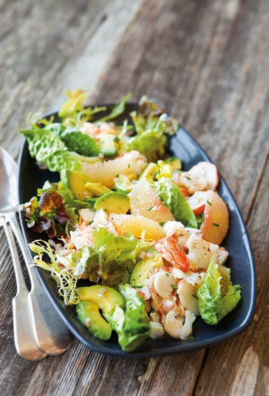 Lobster salad with grapefruit & avocado