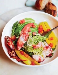 Lobster salad with mango and avocado (Salade de homard, mangue et avocat)