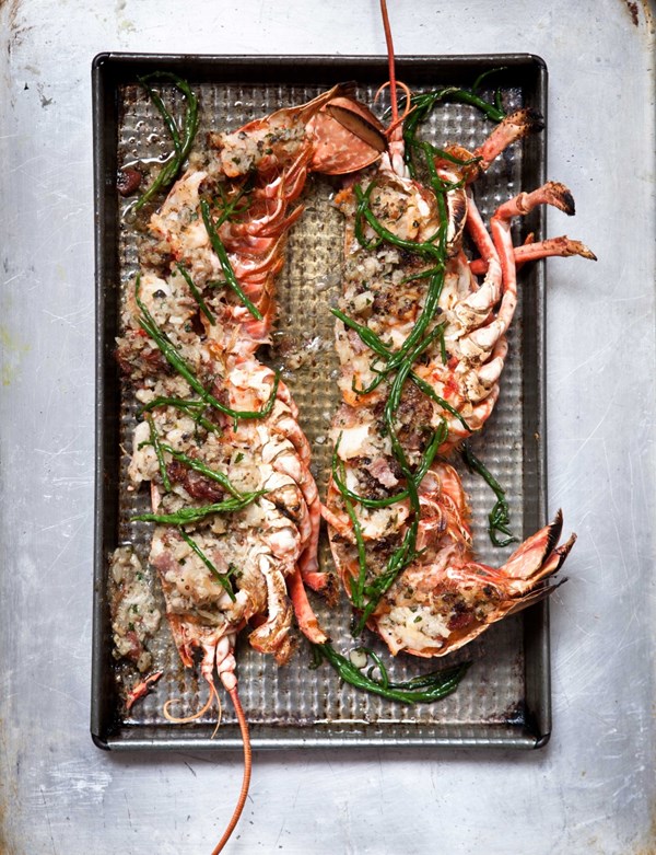 Lobster with escargot butter