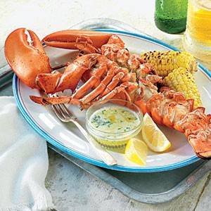 Lobsters and corn