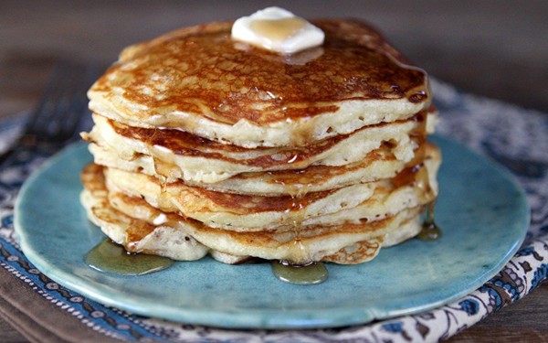 Lofty buttermilk pancakes