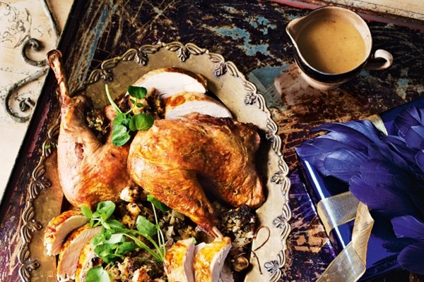 Lombardy-style turkey with Marsala gravy
