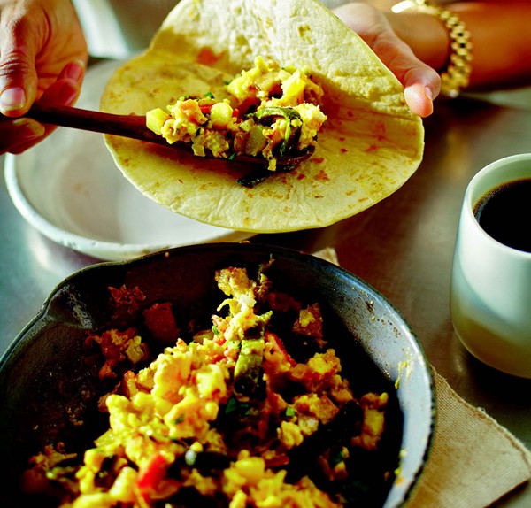 Lone Star breakfast taco