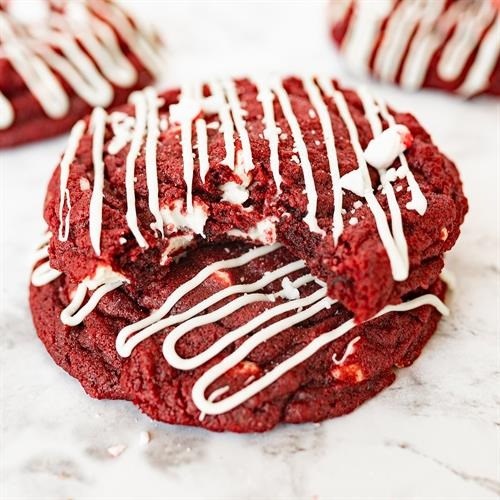 LorAnn red velvet peppermint cookies