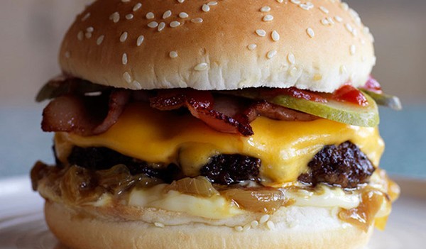 Lotus cheeseburger