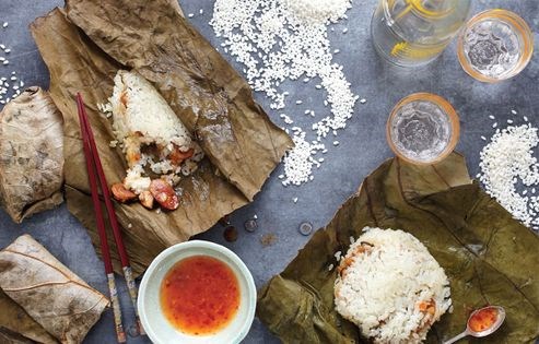 Lotus leaf parcels