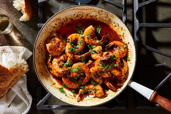 Louisiana barbecued shrimp