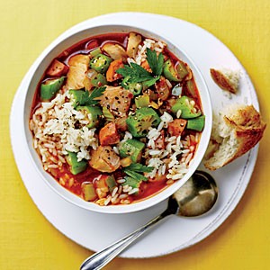 Louisiana-style chicken soup