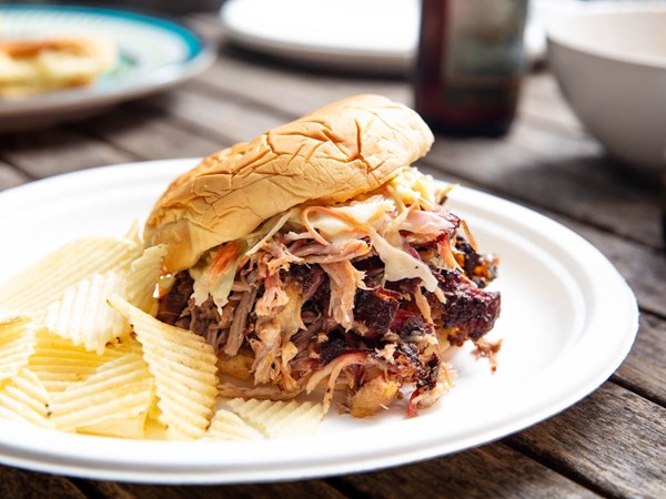 Low-and-slow pulled pork - smoked pork shoulder