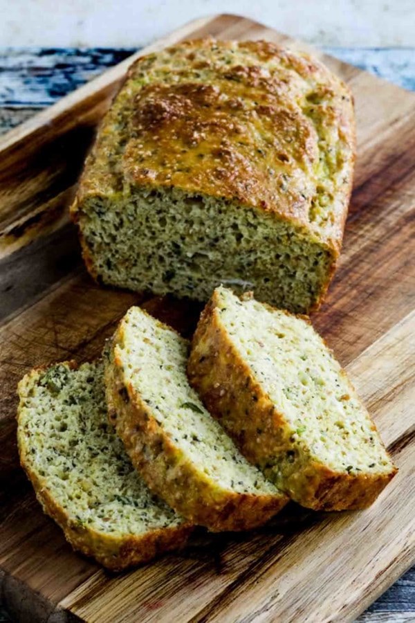Low-carb gluten-free almond flour savory bread
