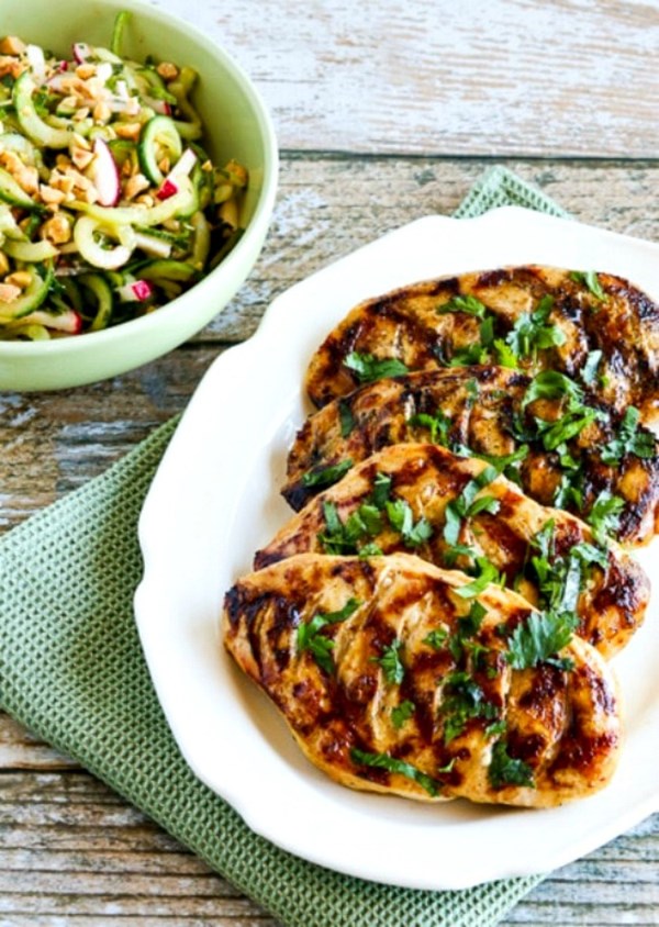 Low-carb grilled fusion chicken