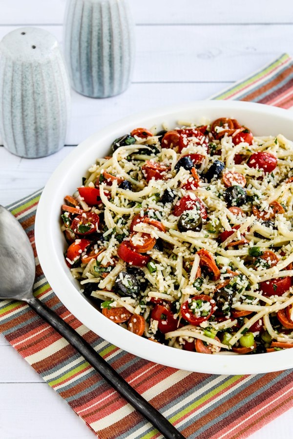 Low-carb Italian pasta salad
