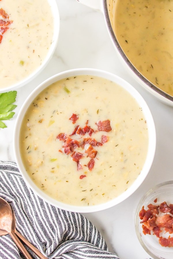 Low fat clam chowder