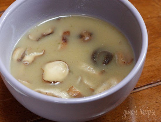 Low fat creamy mushroom soup