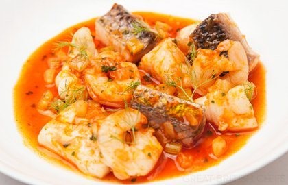 Low-fat fish stew